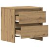 vidaXL Cabinet de chevet 2 pcs Chêne artisanal 45 x 34 x 44,5 cm