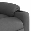 vidaXL Fauteuil inclinable &eacute;lectrique Gris fonc&eacute; Tissu