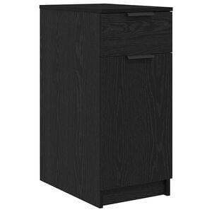 vidaXL Cabinet de Bureau Ch&ecirc;ne noir 33 x 50 x 75 cm Bois d'ing&eacute;nierie