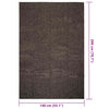 vidaXL Tapis ZIZUR 140x200 cm aspect de jute int&eacute;rieur ext&eacute;rieur