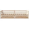 vidaXL Lit de jour avec tiroirs sans matelas 80x200 cm bois massif