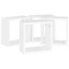 vidaXL &Eacute;tag&egrave;res cube murales 4 pcs blanc 30x15x30 cm