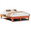 vidaXL Cadre de lit sans matelas cire marron 140x200cm bois pin massif