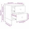 vidaXL Cabinet de Chevet avec tiroir Bois ancien 40 x 42 x 50 cm