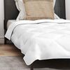 vidaXL Duvet d'été simple avec oreiller 2 pcs Blanc Microfibre