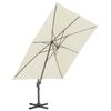 vidaXL Parasol de jardin avec base portable sable