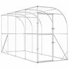 vidaXL Poulailler contre le mur Argent&eacute; 600 x 150 x 215 cm