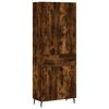vidaXL Buffet haut Ch&ecirc;ne fum&eacute; 69,5x34x180 cm Bois d'ing&eacute;nierie