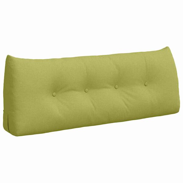 vidaXL Coussin de Dos Vert clair 120 x 24 x 50 cm tissu