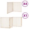 vidaXL Barri&egrave;re pour chien porte pliable 12 panneaux bois de peuplier