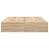 vidaXL Cadre de lit avec rangement Ch&ecirc;ne Sonoma 140 x 190 cm
