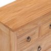 vidaXL Buffet 50x30x90 cm bois de teck massif