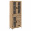 vidaXL Haut Armoire Montage mural Ch&ecirc;ne artisanal 69,5 x 34 x 180 cm