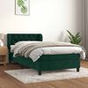vidaXL Sommier &agrave; lattes de lit avec matelas Vert fonc&eacute; 100x200 cm