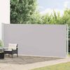 vidaXL Auvent lat&eacute;ral r&eacute;tractable de patio 180x600 cm Gris