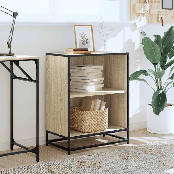 vidaXL Bibliothèque chêne sonoma 60x35x76 cm bois d'ingénierie