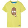 vidaXL T-shirt pour enfants avec manches courtes jaune 92