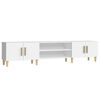 vidaXL Meuble TV Blanc 180x31,5x40 cm Bois d'ing&eacute;nierie
