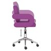 vidaXL Chaises &agrave; manger pivotantes lot de 4 violet similicuir