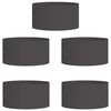 vidaXL Cache-pot de jardin 5 pcs Noir 40 x 40 x 20 cm