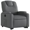 vidaXL Fauteuil inclinable Gris Similicuir