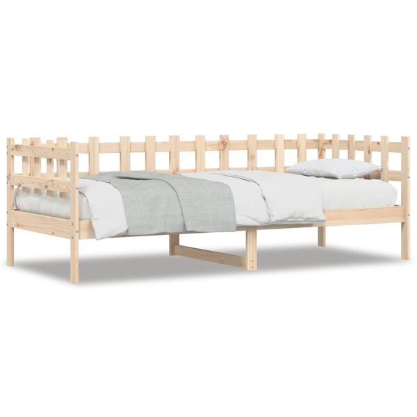 vidaXL Lit de jour sans matelas 80x200 cm bois de pin massif