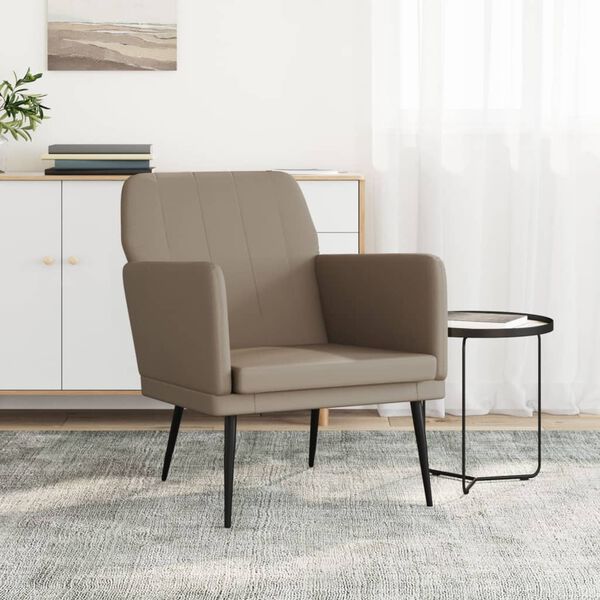 vidaXL Fauteuil Cappuccino 61x78x80 cm Similicuir