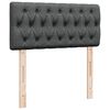 vidaXL Sommier &agrave; lattes de lit avec matelas Gris fonc&eacute; 80x200 cm Tissu