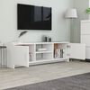 vidaXL Meuble TV Blanc 120 x 30 x 37,5 cm Bois d'ing&eacute;nierie
