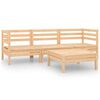 vidaXL Salon de jardin 4 pcs Bois de pin massif