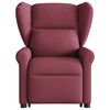 vidaXL Fauteuil inclinable de massage Rouge bordeaux Tissu