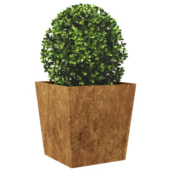 vidaXL Jardinières 2 pcs 50x50x50 cm acier résistant aux intempéries