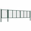 vidaXL Portail de jardin en acier vert 500 x 100 cm