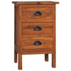 vidaXL Table de chevet 40x35x60 cm Bois de teck massif