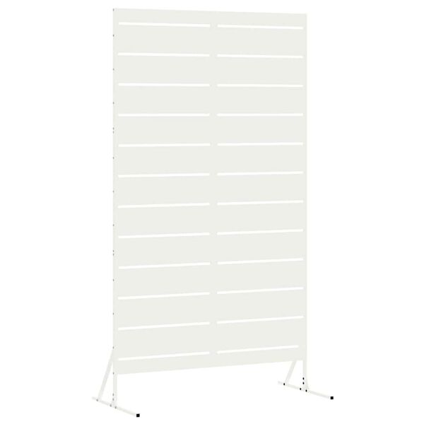 vidaXL &Eacute;cran de confidentialit&eacute; Blanc 100 x 50 x 180 cm Acier