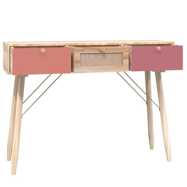 vidaXL Table console avec tiroirs 105x30x75 cm bois d'ing&eacute;nierie