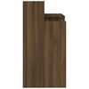 vidaXL Bureau et lumières LED Chêne brun 97x45x90 cm Bois d'ingénierie