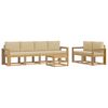 vidaXL Ensemble de canap&eacute;s d'ext&eacute;rieur 7 pcs Blanc et Beige