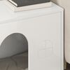 vidaXL Maison pour chat Blanc Brillant 51 x 30 x 52 cm
