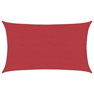 vidaXL Voile d'ombrage 160 g/m&sup2; Rouge 5x8 m PEHD