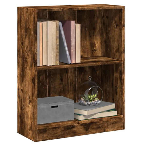 vidaXL Biblioth&egrave;que Ch&ecirc;ne fum&eacute; 60x24x76 cm Bois d'ing&eacute;nierie