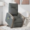 vidaXL Fauteuil inclinable de massage &eacute;lectrique Gris fonc&eacute; Tissu