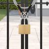 vidaXL U Lock avec Cl&eacute;s Laiton 6 x 2 x 9,1 cm Fer