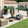 vidaXL Parasol de jardin double avec m&acirc;t en acier Vert 600x300 cm