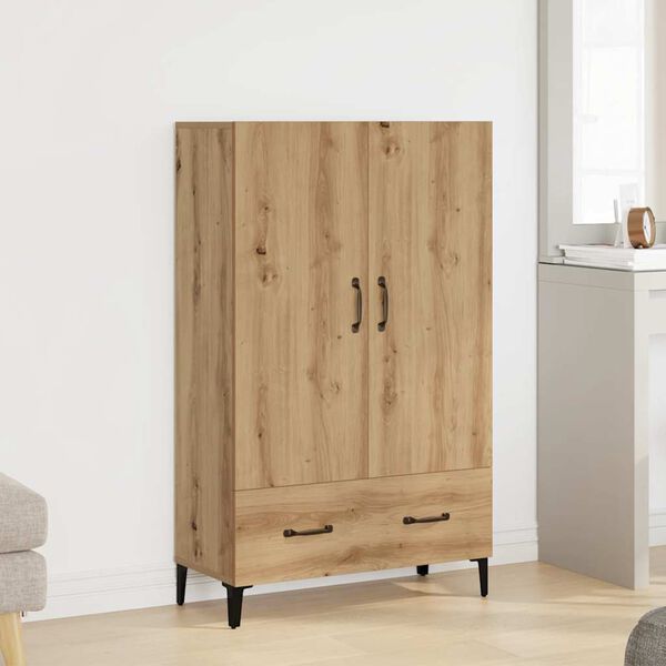 vidaXL Buffet ch&ecirc;ne artisanal 70x31x115 cm bois d'ing&eacute;nierie