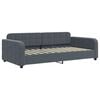 vidaXL Lit de jour avec matelas gris fonc&eacute; 90x200 cm velours