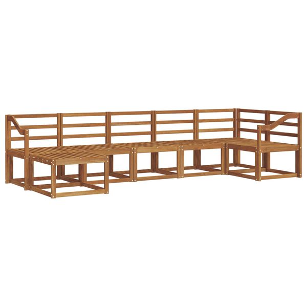 vidaXL Ensemble de canap&eacute;s d'ext&eacute;rieur 7 pcs Naturel