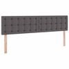 vidaXL Lit de Rangement Gris 180 x 200 cm Cuir synth&eacute;tique