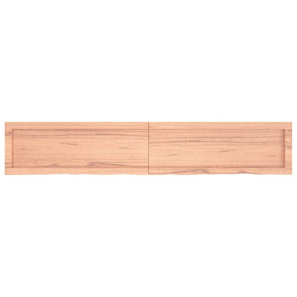 vidaXL Comptoir de salle de bain marron 160x30x(2-4) cm bois trait&eacute;