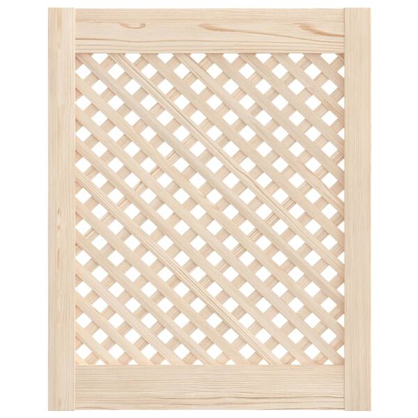 vidaXL Portes d'armoires en treillis 2 pcs 49,5x61,5 cm pin massif